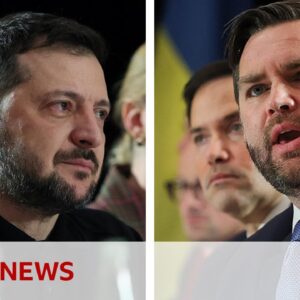 Zelensky meeting with US Vice President | BBC News