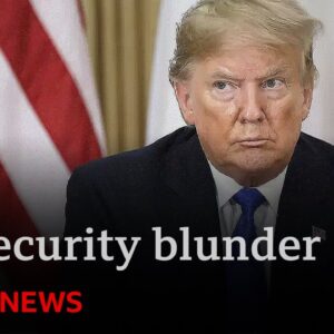Trump mounts scathing attack on journalist who revealed huge security breach | BBC News
