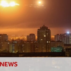 Kyiv hit by deadly Russian missile and drone attack, officials say | BBC News