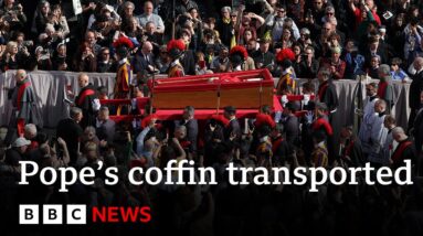 LIVE: Pope Francis's coffin moved to St Peter's Basilica for public mourning | BBC News