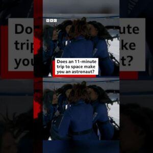 Does an 11-minute trip to space make you an astronaut? #Shorts #BBCNews