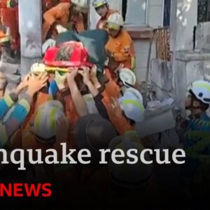 Miracle rescue: woman pulled from rubble 91 hours after Myanmar’s devastating earthquake | BBC News