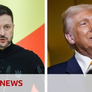 Volodymyr Zelensky urges Donald Trump to visit Ukraine ahead of deal with Russia | BBC News