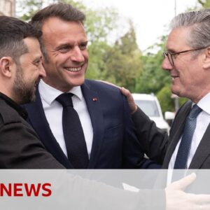 UK PM Starmer joins world leaders in Ukraine to call for ceasefire | BBC News