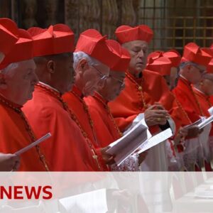 Conclave enter Sistine Chapel to elect new pope | BBC News
