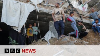 US 'troubled' by humanitarian situation in Gaza after Israeli air strikes | BBC News
