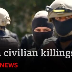 Frontline report:  Syrian security forces accused of overseeing gunmen killing civilians | BBC News