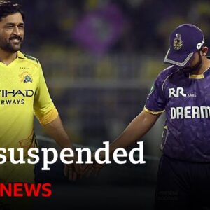India suspends IPL cricket for one week over safety concerns | BBC News