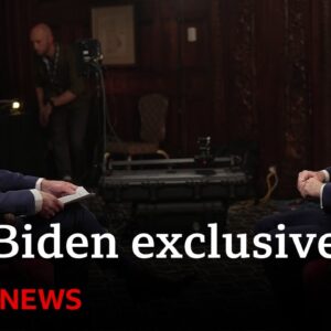 Joe Biden gives first interview since leaving the White House | BBC News
