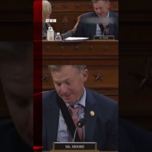 US Congressman Blake Moore falls asleep during an all-night House meeting. #BBCNews