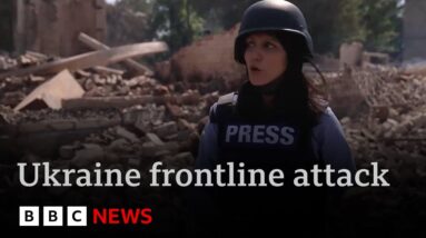 Ukraine frontline report:  heavy fighting as BBC team runs for cover from drone attack | BBC News