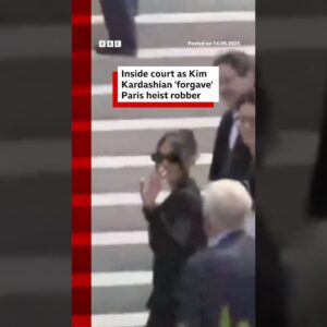 Kim Kardashian told one of the men involved in robbing her Paris mansion she forgives him. #BBCNews