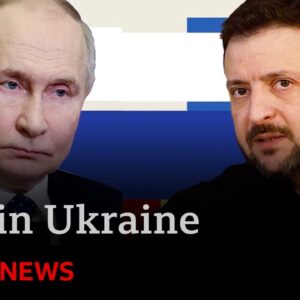 Zelensky challenges Putin to meet him this week after pressure from President Trump | BBC News