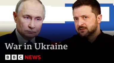 Zelensky challenges Putin to meet him this week after pressure from President Trump | BBC News