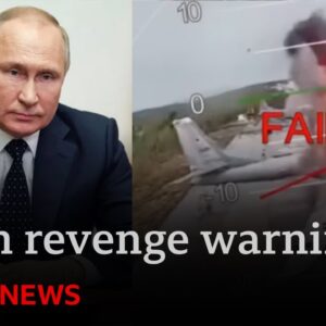 Putin will avenge destruction of Russian warplanes by Ukraine warns Donald Trump | BBC News