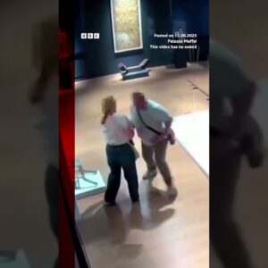 Man breaks crystal-covered 'Van Gogh' chair in museum. #Italy #Art #BBCNews