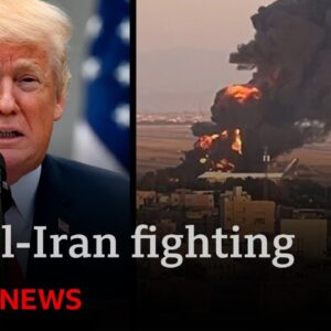 Trump says Iran “not winning war” as Israel hits state TV complex and multiple targets | BBC News