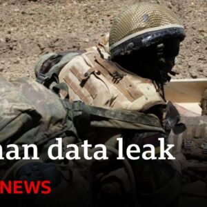 Personal details of UK special forces and spies were included in Afghan data breach | BBC News