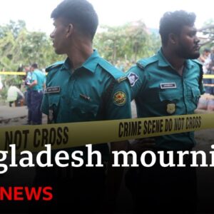Bangladesh day of mourning after jet crashed into school | BBC News