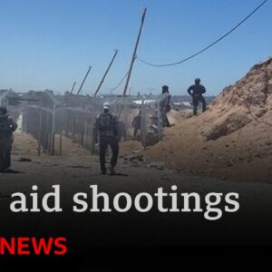 Guard at US-backed Gaza aid centres says colleagues fired on hungry Palestinian civilians | BBC News