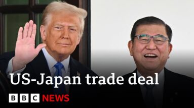 US and Japan agree ‘largest trade deal in history’, says Donald Trump | BBC News