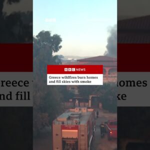 Greece battles wildfires, evacuating residents near Athens. #Greece #Wildfires #BBCNews