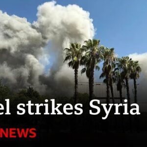Israel strikes Syria's military HQ in Damascus | BBC News