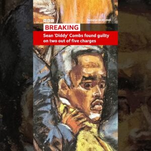 Sean "Diddy" Combs - who was arrested in September last year - is yet to be sentenced. #BBCNews