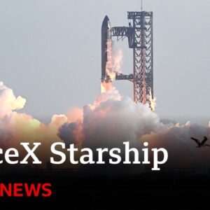 SpaceX pulls off Starship rocket launch in much-needed comeback | BBC News