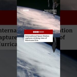 International Space Station captures striking view of Hurricane Erin. #US #BBCNews