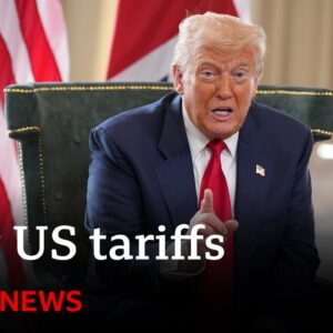 Stock markets open lower after US announces new tariffs on more than 90 countries | BBC News