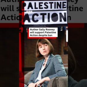Author Sally Rooney says she will continue to support Palestine Action despite ban. #BBCNews