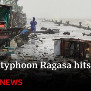 Thousands evacuated as super typhoon Ragasa makes landfall in Philippines | BBC News