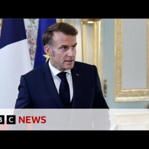 France formally recognises Palestinian state | BBC News