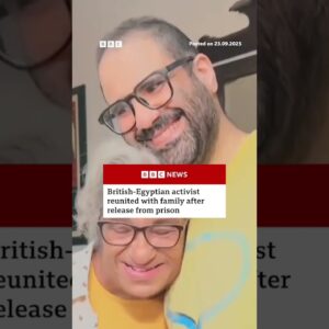 Alaa Abdel Fattah has been freed and reunited with family after six years in prison. #Egypt #BBCNews