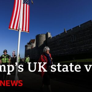 Heavy security in UK ahead of Donald Trump state visit | BBC News