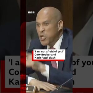 FBI Director Kash Patel and Democrat Senator Cory Booker clash during hearing. #USNews #BBCNews