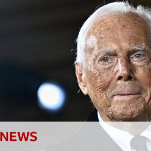 Legendary Italian designer Giorgio Armani dies | BBC News