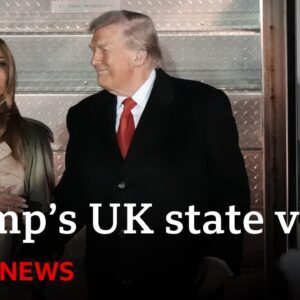 LIVE: US President Donald Trump to meet King and Queen as he begins UK state visit | BBC News