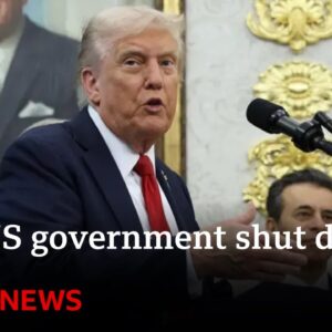 Donald Trump threatens 'irreversible' firings ahead of government shutdown deadline | BBC News