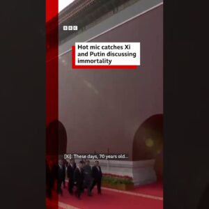 Hot mic catches Xi and Putin discussing immortality. #China #Russia #BBCNews