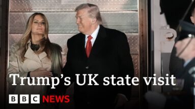LIVE: King Charles is hosting a state banquet at Windsor for US President Trump’s visit | BBC News
