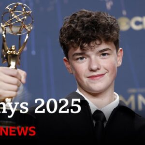 What happened at this year's Emmys Awards? | BBC News