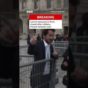 The Louvre museum in Paris is closed after a robbery. #Louvre #Paris #BBCNews