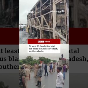 At least 19 dead after fatal bus blaze in Andhra Pradesh, southern India. #India #BBCNews