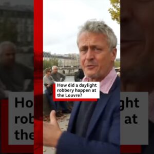 How did thieves steal from the Louvre? #Louvre #Heist #Paris #BBCNews