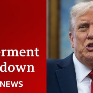 Donald Trump threatens ‘mass layoffs’ during US government shutdown | BBC News