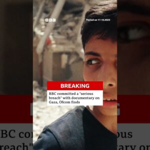 Ofcom says BBC Gaza documentary a 'serious' breach of rules. #BBCNews