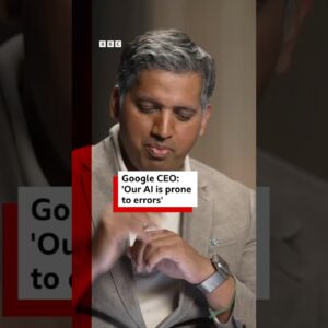 Google CEO: 'Our AI is prone to errors'. #Google #AI #BBCNews