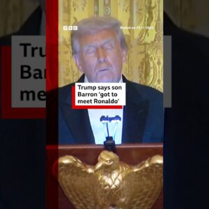 Ronaldo attended a White House dinner alongside the de facto leader of Saudi Arabia. #BBCNews